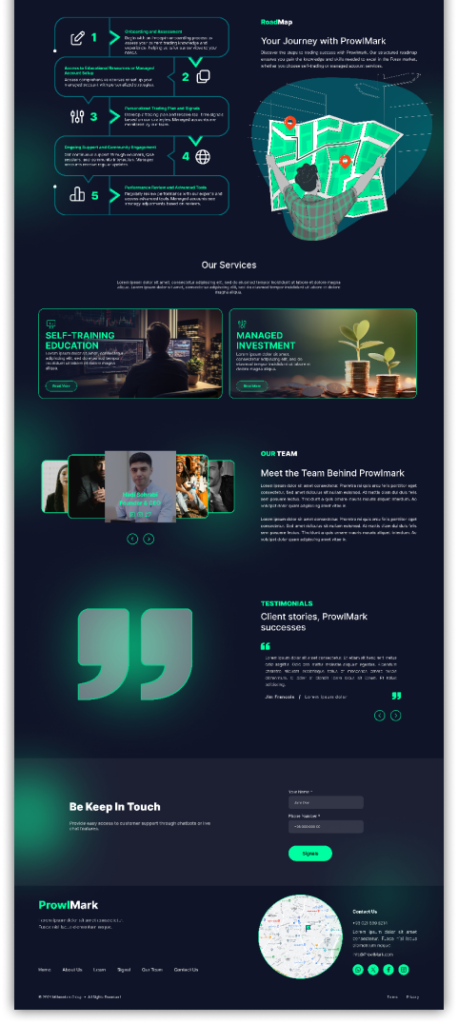 طراحی سایت آموزشی ProwlMark